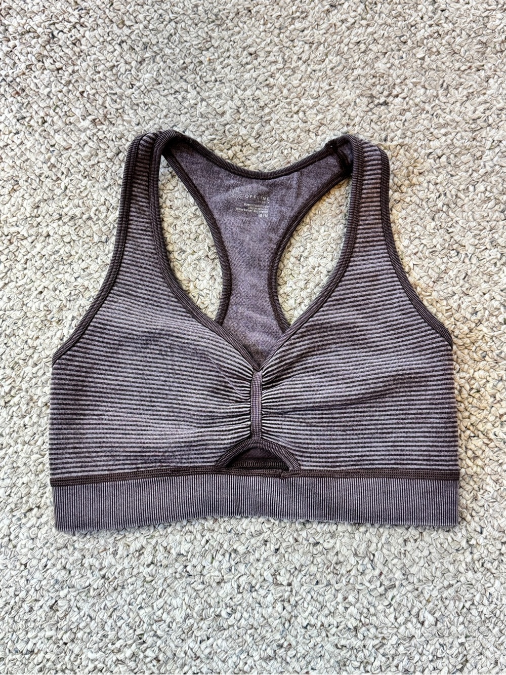 OFFLINE By Aerie Totally Seamless Textured Racerback Sports Bra M